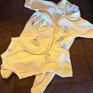 Bright Starts Cream Baby Bib